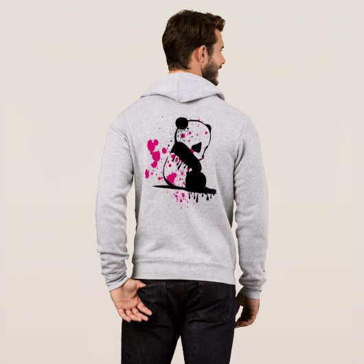 Vestes à capuche zippées pour hommes (Dos entier)