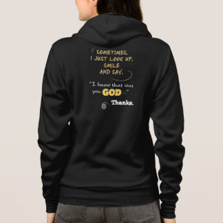 Vestes de foi Sourire Regardez vers le haut Merci