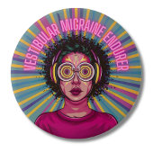 Vestibulaire migraine verdraagt chronische ziekte ronde button 7,6 cm