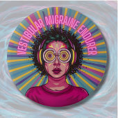 Vestibulaire migraine verdraagt chronische ziekte ronde button 7,6 cm