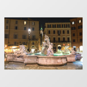 Vestiging van Neptune in de Navona van Piazza - Ro Raamsticker