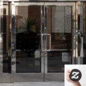 Vestigingsnaam decoratief raamsticker (Kantoordeur)