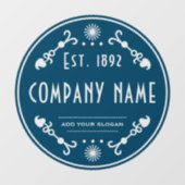 Vestigingsnaam, decoratieve raamfolie raamsticker (Vel)