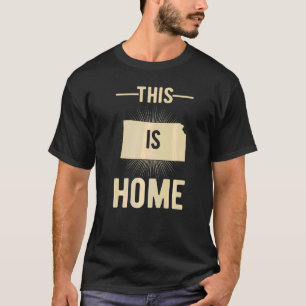 Vestigstaat VS Dit is de thuiskaart Kansas T-shirt
