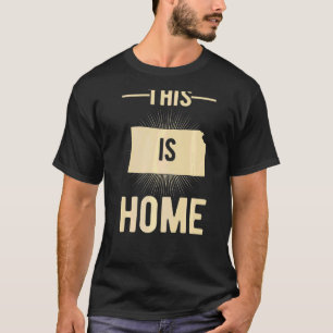 Vestigstaat VS Dit is de thuiskaart Kansas T-shirt