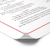 Vesting Prayers for Deacons in het Latijn en Engel Poster (Hoek)