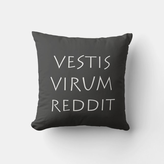 Vestis virum reddit kussen (Voorkant)