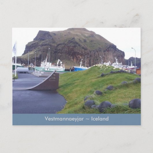 Vestmannaeyjar, carte postale islandaise (Devant)