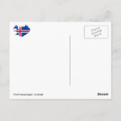 Vestmannaeyjar, IJsland briefkaart (Achterkant)