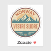 Vestre Slidre, Norge Noorwegen Sticker (Vel)