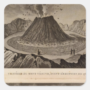 Vesuve, Dolomieu Vierkante Sticker