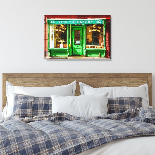 Vesuvio Bakkerij Verpakt Canvas (Insitu (Slaapkamer))
