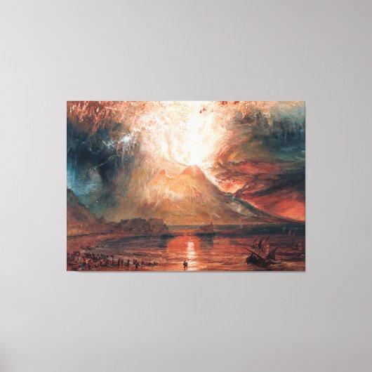 Vesuvius in Eruption by J. M. W. Turner (1820) Canvas Afdruk (Voorkant)