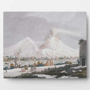 Vesuvius in Snow, bord V van 'Campi Phlegraei: O Fotoplaat