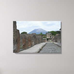 Vesuvius-Pompeii Canvas Afdruk