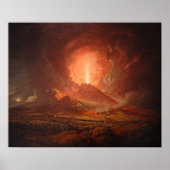 Vesuvius uit Portici, Joseph Wright of Derby Poster (Voorkant)