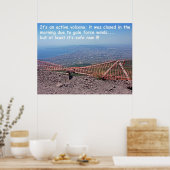 Vesuvius Volcano Humor Poster (Keuken)
