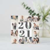 Vet 2018 Nieuwjaar Naadloze 12 Fotokaart Feestdagenkaart (Staand voorkant)