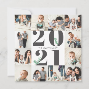 Vet 2018 Nieuwjaar Naadloze 12 Fotokaart Feestdagenkaart