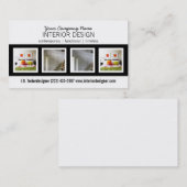 Vet 4 Foto interieurontwerper Visitekaartje (Voorkant / Achterkant)