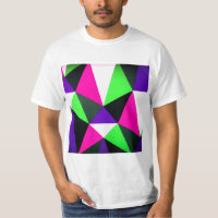 Vet 80s kleurenblok Neon Green Roze Paars