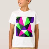 Vet 80s kleurenblok Neon Green Roze Paars