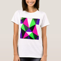 Vet 80s kleurenblok Neon Green Roze Paars