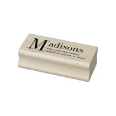 Vet aangepaste achternaam Retouradres Rubberstempel (Stempel)