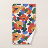 Vet Abstract bloemmotief Bad Handdoek (Handdoek)