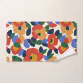 Vet Abstract bloemmotief Bad Handdoek (Handdoek)