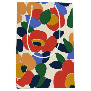 Vet Abstract bloemmotief Medium Cadeauzakje
