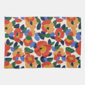 Vet Abstract bloemmotief Theedoek (Horizontaal)