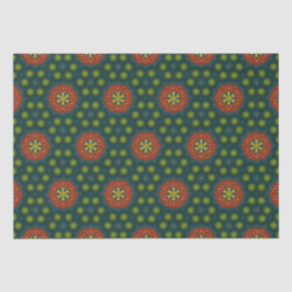 Vet Abstract Hippie Cute Red Green Enic Tribal Tissuepapier