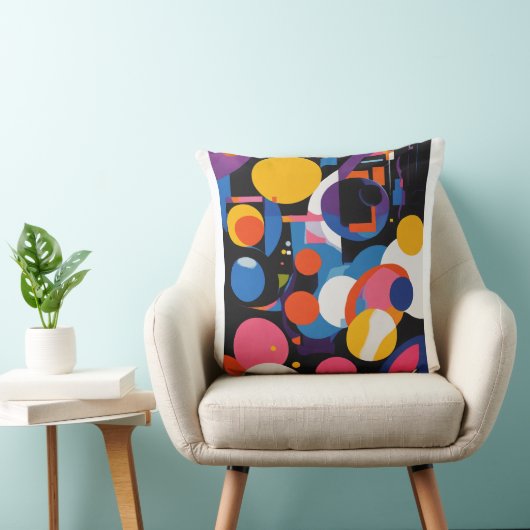 Vet & Abstract: Levendige kussen Design (Stoel)