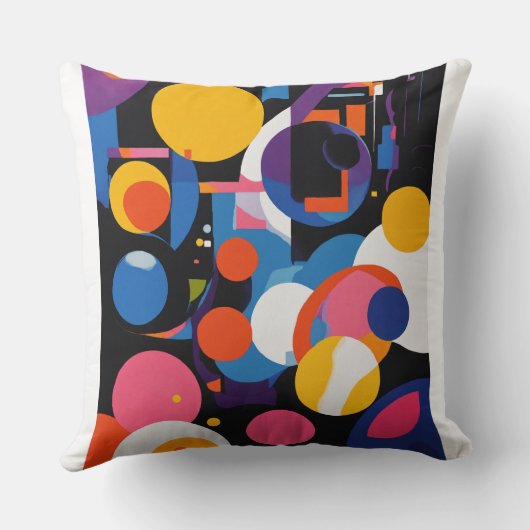 Vet & Abstract: Levendige kussen Design (Achterkant)