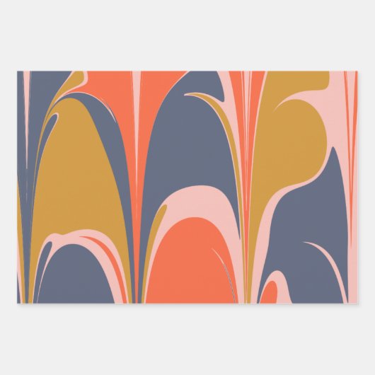 Vet Abstract marmer grafisch ontwerp Inpakpapier Vel (Voorkant 3)