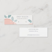 Vet Abstract verouderingsscherm Kute Peach Fruity Mini Visitekaartje (Voorkant / Achterkant)