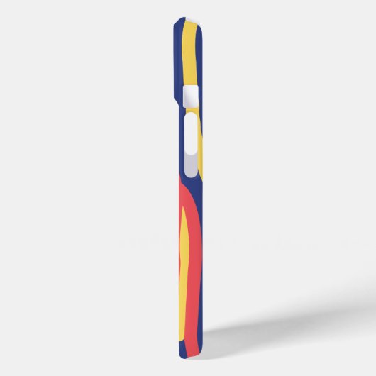 Vet Abstracte penseelstreken Modern Case-Mate iPhone Case (Achterkant / Links)