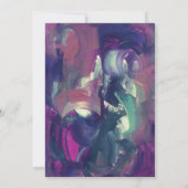 Vet Acryl Schilderij Bruiloft Uitnodiging (Achterkant)