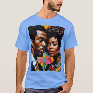 Vet Afrocentrisch Power Couple T-shirt
