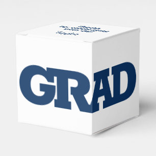 Vet AFSTUDEERDER Blauw en Witte GraduPartij Bedankdoosjes