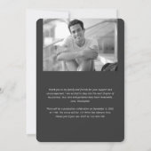 Vet Afstuderen, Modern typografie foto's afstudere Aankondiging (Achterkant)