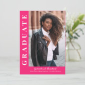 Vet Afstuderen Moderne foto aankondiging (Staand voorkant)