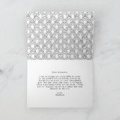 Vet Afstuderen van de Foto van de Manuscript Bedankkaart (Binnen)