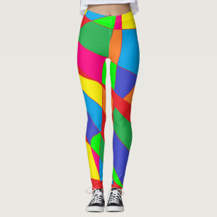Vet als messing ontwerp chunky gekleurde leggings