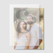 Vet Ampersand Overlay Sla de datum op Vellum Uitnodigingen (Offset (Koppel))