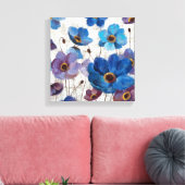 Vet Anemones Canvas Afdruk (Insitu (Woonkamer))