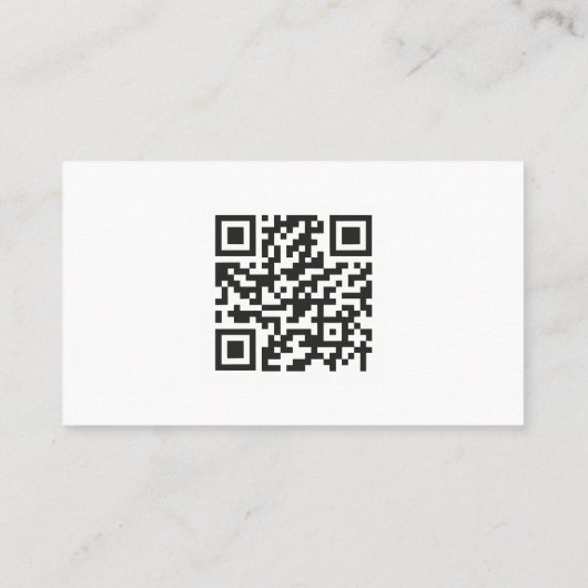 Vet, artistiek en grillig QR Code Visitekaartje (Achterkant)