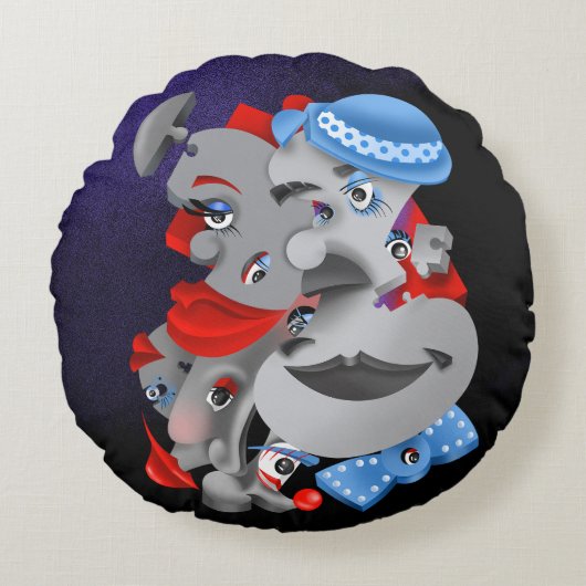 Vet & Artistiek Scatter Kussen (Voorkant)