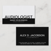 vet AUDIOLOGIST Visitekaartje (Voorkant / Achterkant)